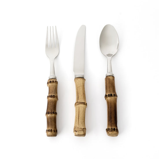 Bamboo Dinner Cutlery - Silver