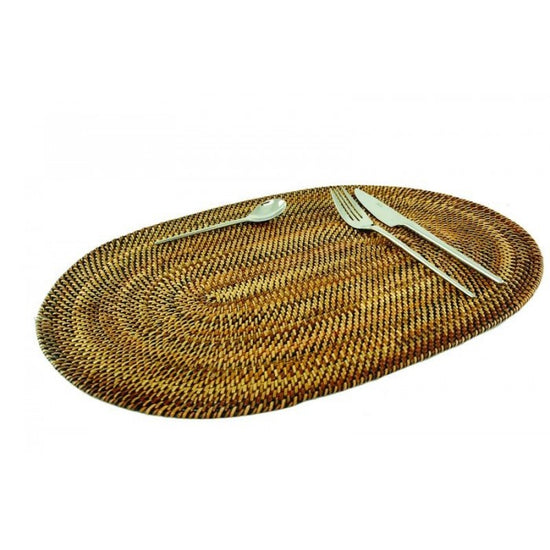 Oval Placemat -  Rattan